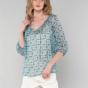 Lovestitch Sheer Blouse NWT